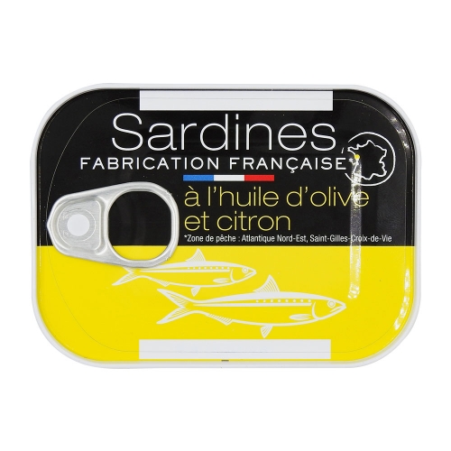 Sardines à l'Huile d'Olive et Citron - 80g