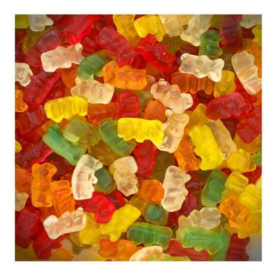 Bonbons mini oursons lisses Trolli 1kg