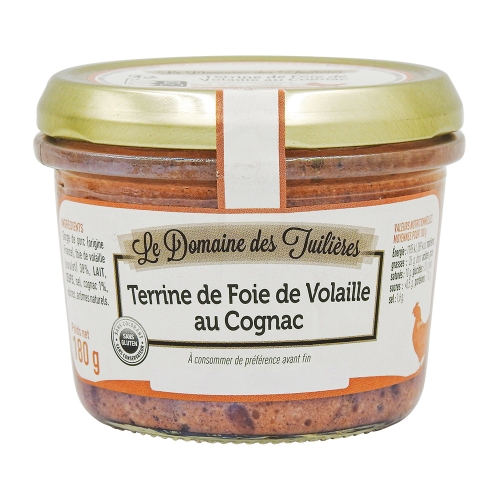 Terrine de foie de volaille au cognac Label Rouge 180g