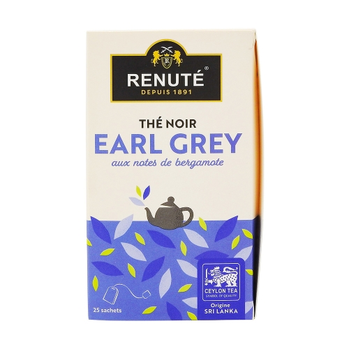 Thé noir Earl Grey Rénuté - 25x2g