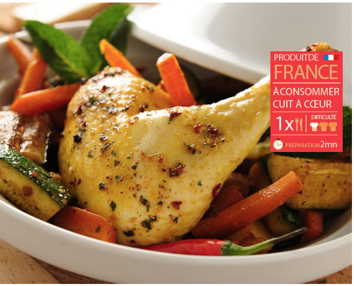 Colis de cuisses de poulet jaune - 5kg