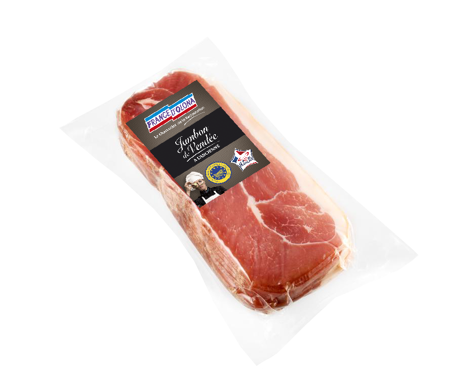 Jambon de Vendée à l'ancienne (tranches épaisses x10) origine France - 800g