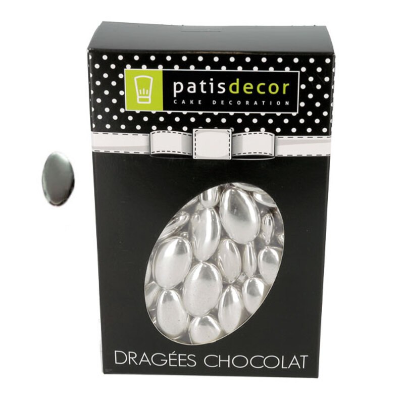 Dragées chocolat argentés Patisdécor 500 g