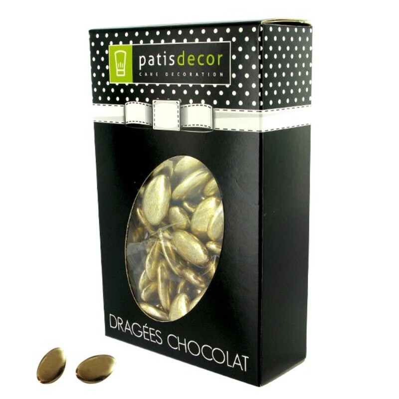 Dragées chocolat dorées Patisdécor 500 g