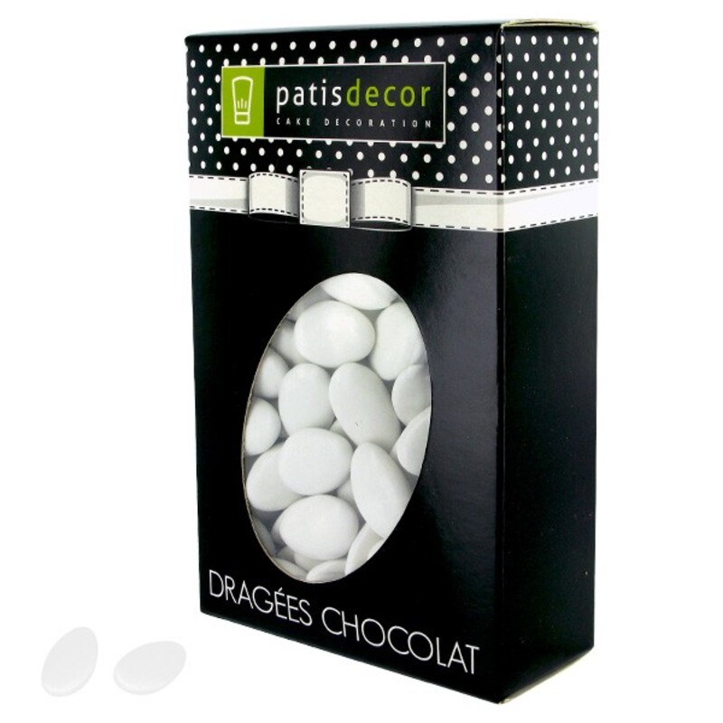 Dragées chocolat blanches Patisdécor - 500g