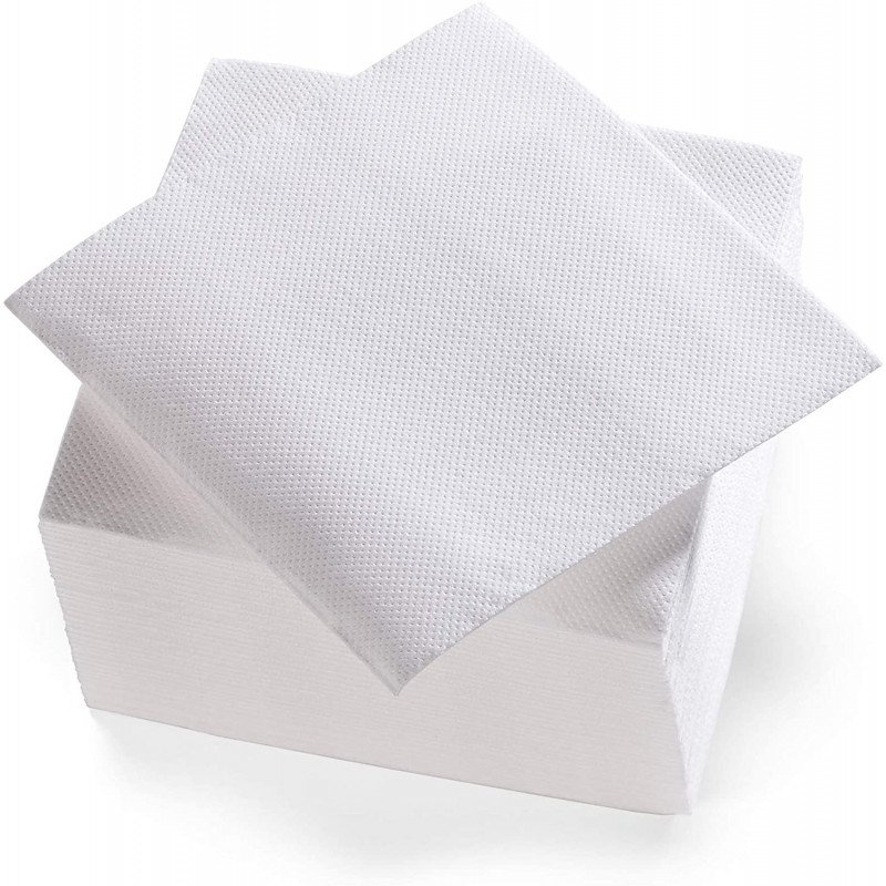 Serviettes 38 x 38 - 2 plis x 50 pièces blanc "Gappy"