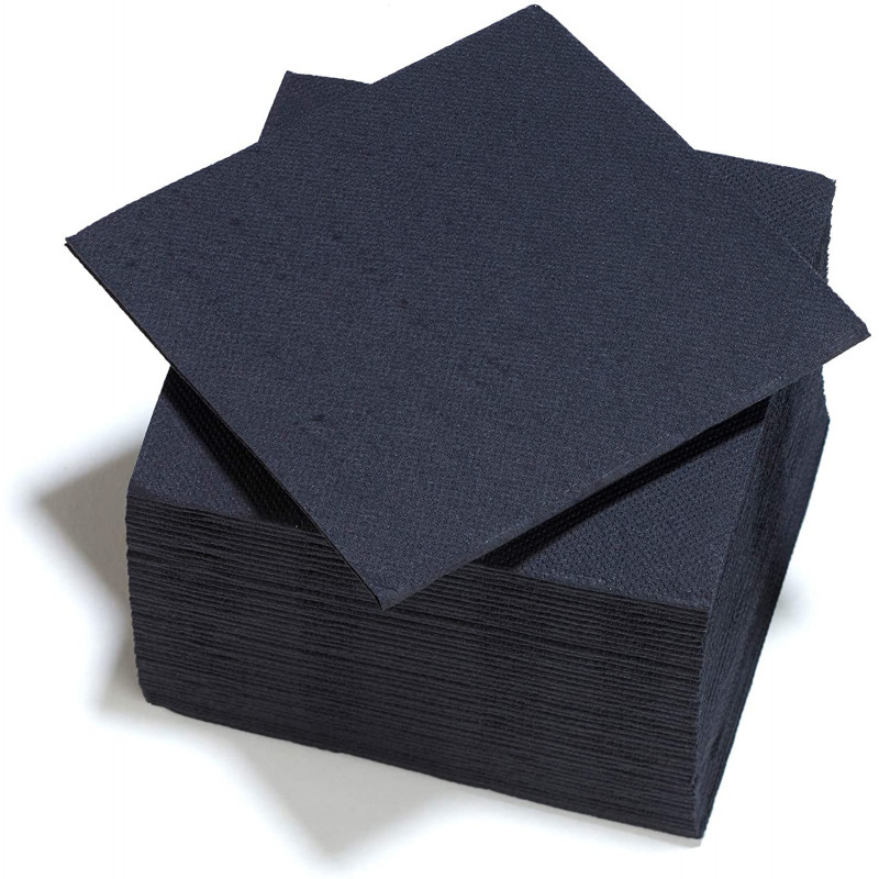Serviette papier noir 38*38 Gappy x40