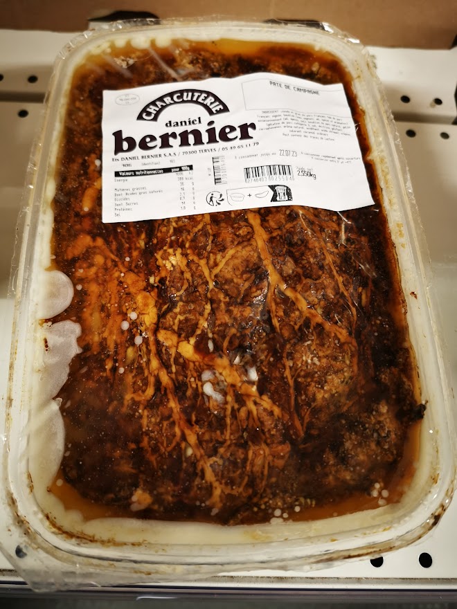 Paté de Campagne Bernier ≈ 2,2kg