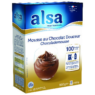 Mousse au chocolat douceur Alsa 100 portions - 960g