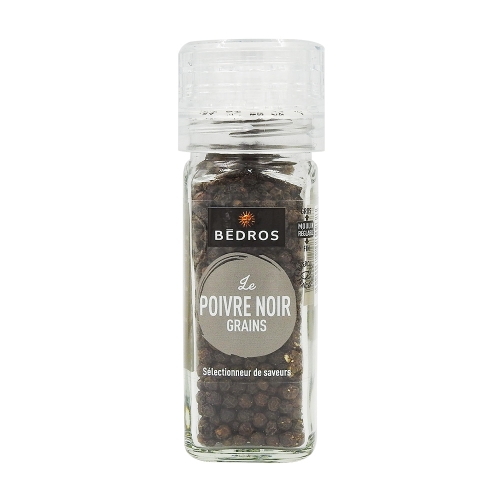 Poivre noir en grains moulin Bédros - 42g