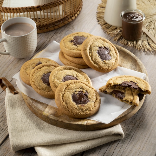 Cookie fourré chocolat noisette