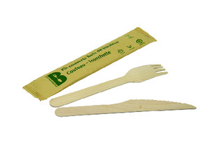 Kit couvert 2 en 1 couteau+ fourchette x50