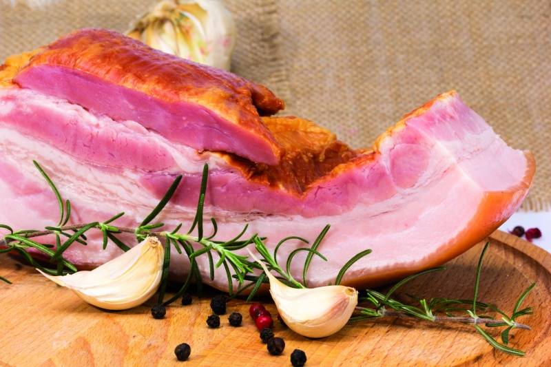 Demi poitrine fumée cuite -2 kg