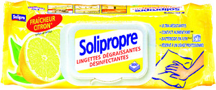 Lingettes dégraissante désinfectante x100 Solipropre