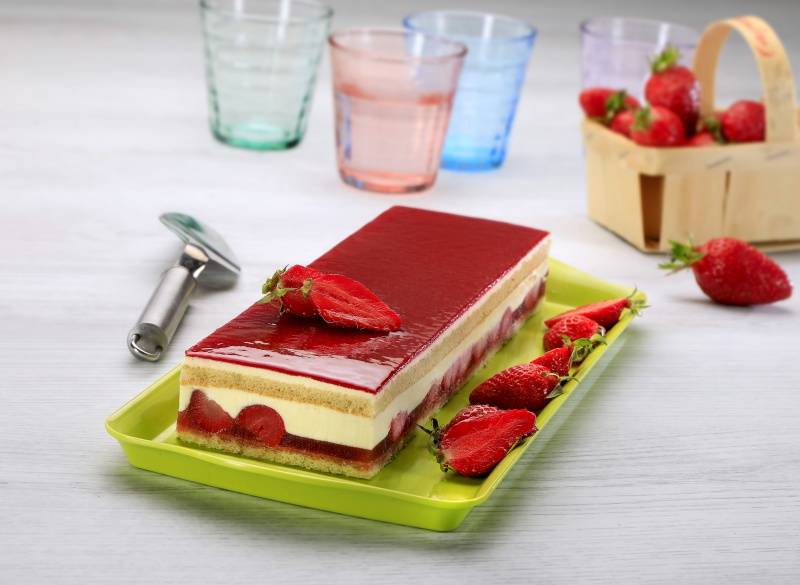 Bande fraisier surgelée - 890g