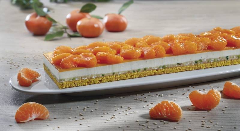 Bande agrume mandarine nougat de Montélimar surgelée - 950g