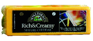 Cheddar maturé en bloc 32%mg  Wykefarms - 2.2kg