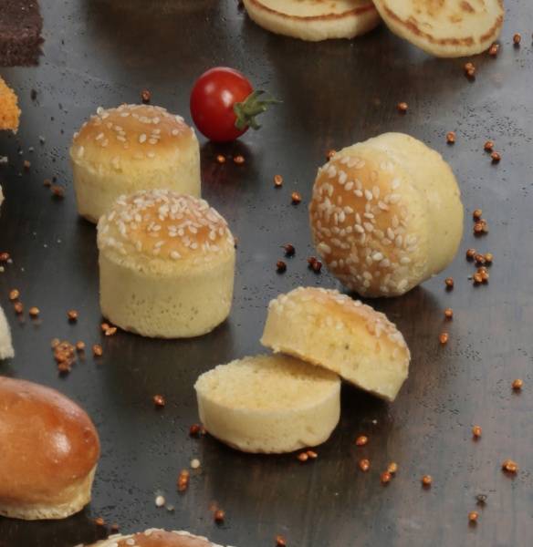 Mini burger sésame à garnir Ø5 surgelé ≃ 162x13g