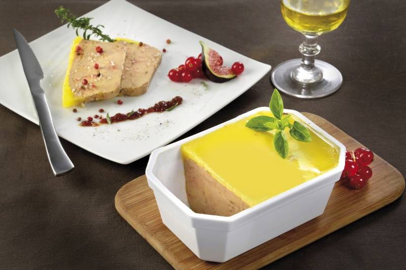 Foie gras cru en terrine surgelé - 500g