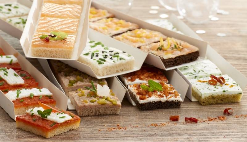 Assortiment traiteur de 140 canapés  surgelé - 140x6g