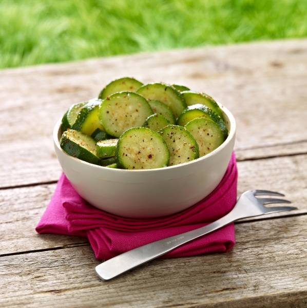 Courgettes en rondelles lisses surgelées - 2.5kg