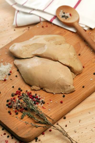 Lobes de foie gras déveiné en plaque 4,5 kg