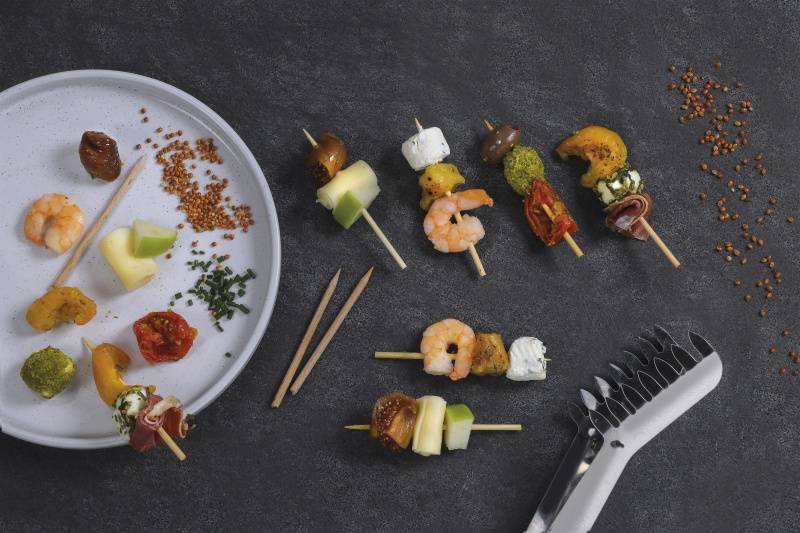 Assortiment de mini-brochettes Assortiment de mini-brochettes x40