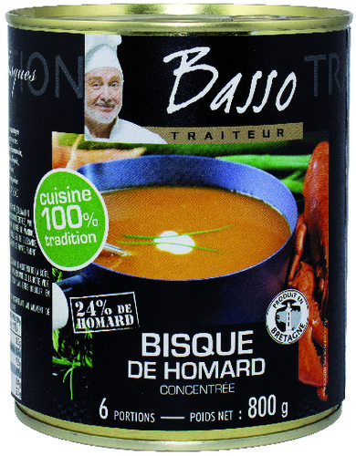 Bisque de homard en boîte 4/4 Basso - 800g