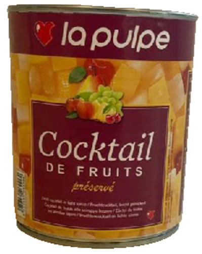 Cocktail de fruits au sirop leger 4/4  La pulpe - 765g