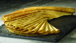 Crêpe froment nature ø27cm surgelé - 50x40g