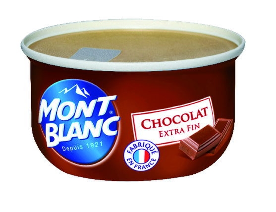 Crème dessert chocolat coupelle Mont Blanc - 125g