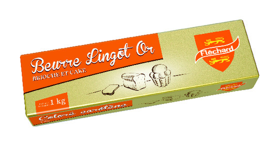 Beurre tourage or lingot Flechard - 1kg