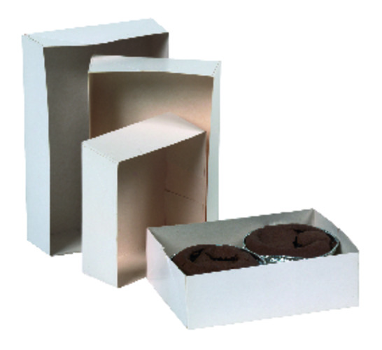 Caissette pâtissière blanche CP20 x 12 x 5 cm - par 100