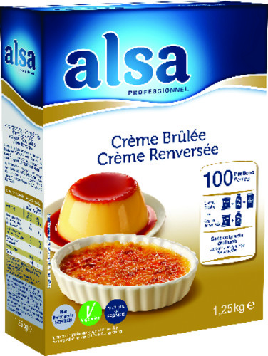 Crème brulée renversé 100 rations Alsa 1,25kg