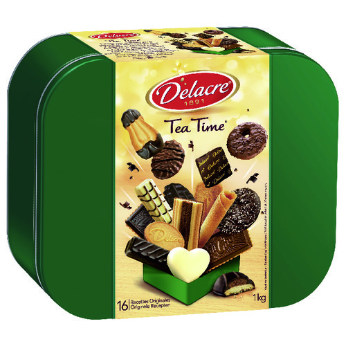 Boite gateau tea time Delacre 1 kg