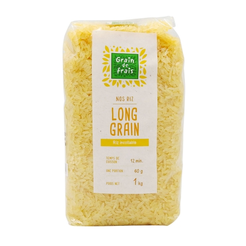 Riz long étuvé Grain de Frais - 1kg