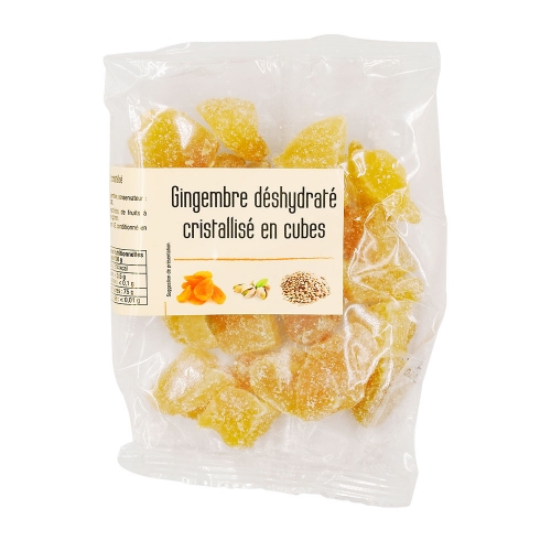 Gingembre déshydraté cristallisé cube 150g