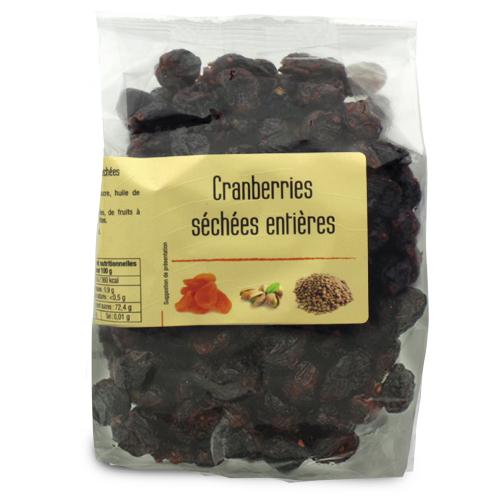 Cranberries Séchées Entières - 200g