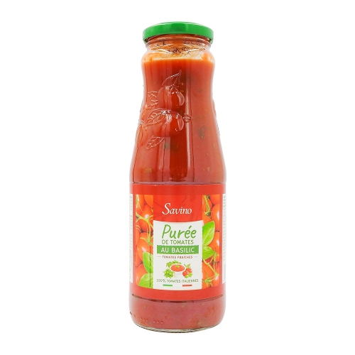 Purée de tomates au basilic Les Saveurs de Savino - 690g
