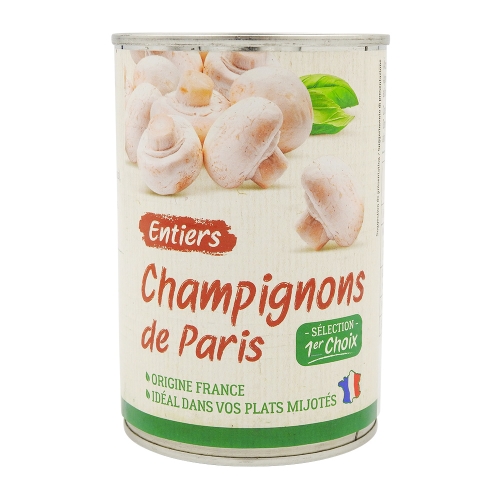 Champignons de Paris Entiers Gustadéa Boite 1/2 - 230g