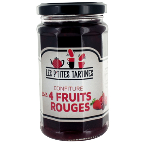 Confiture 4 Fruits Rouges  Les P'tites Tartines  - 265g
