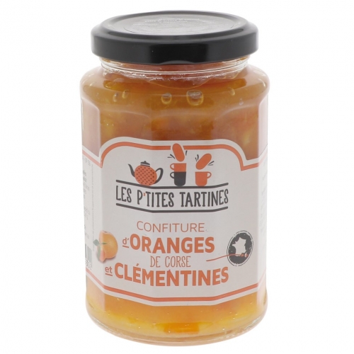 Confiture Clémentines-Oranges de Corse Les P'tites Tartines - 315g