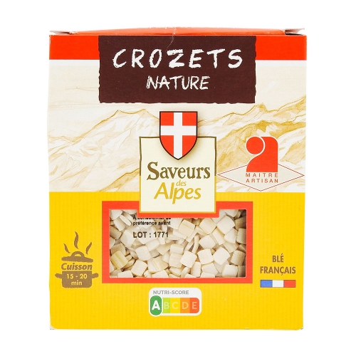Crozets Nature, Saveurs des Alpes, - 400g