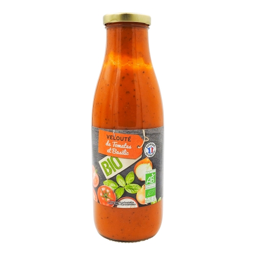 Velouté de tomates & basilic bio - 73cl