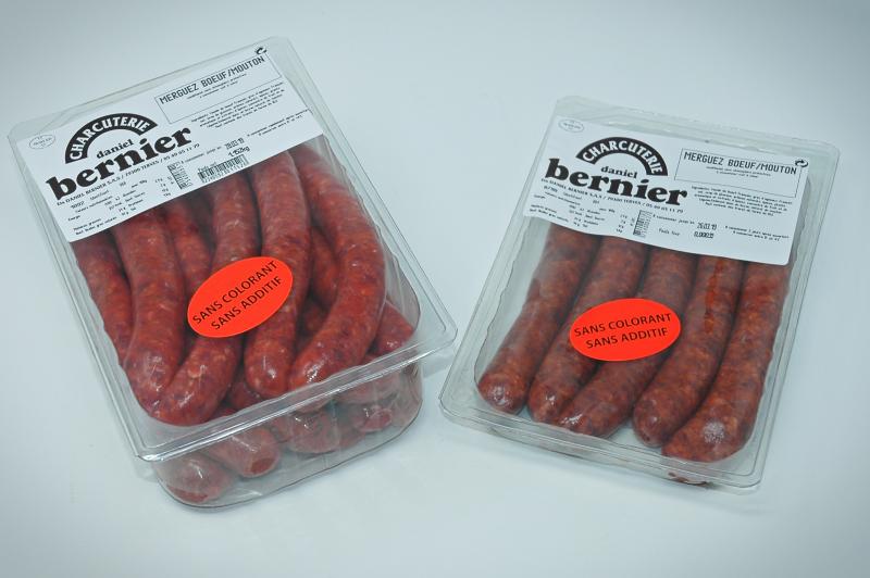 Merguez artisanal Bernier x15 ≃ 1.2kg