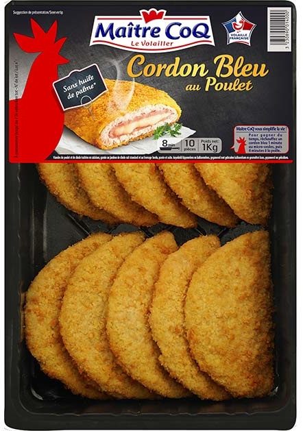 Cordons bleu de poulet Maitre Coq - 1 kg