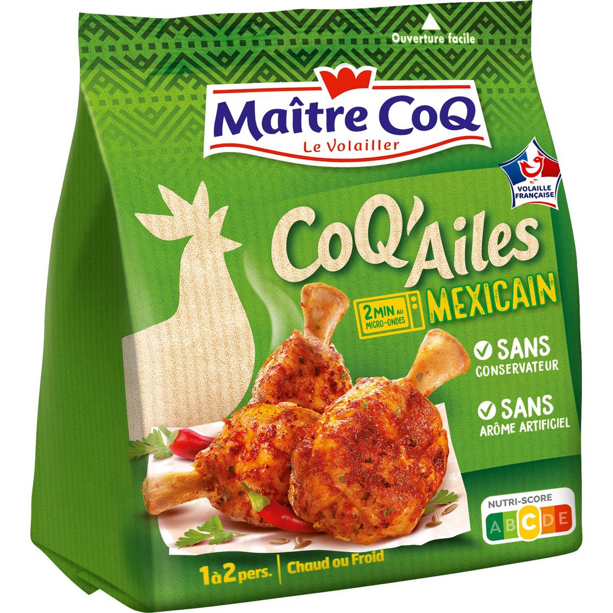 Coq'Ailes Mexicain Maître Coq - 250g