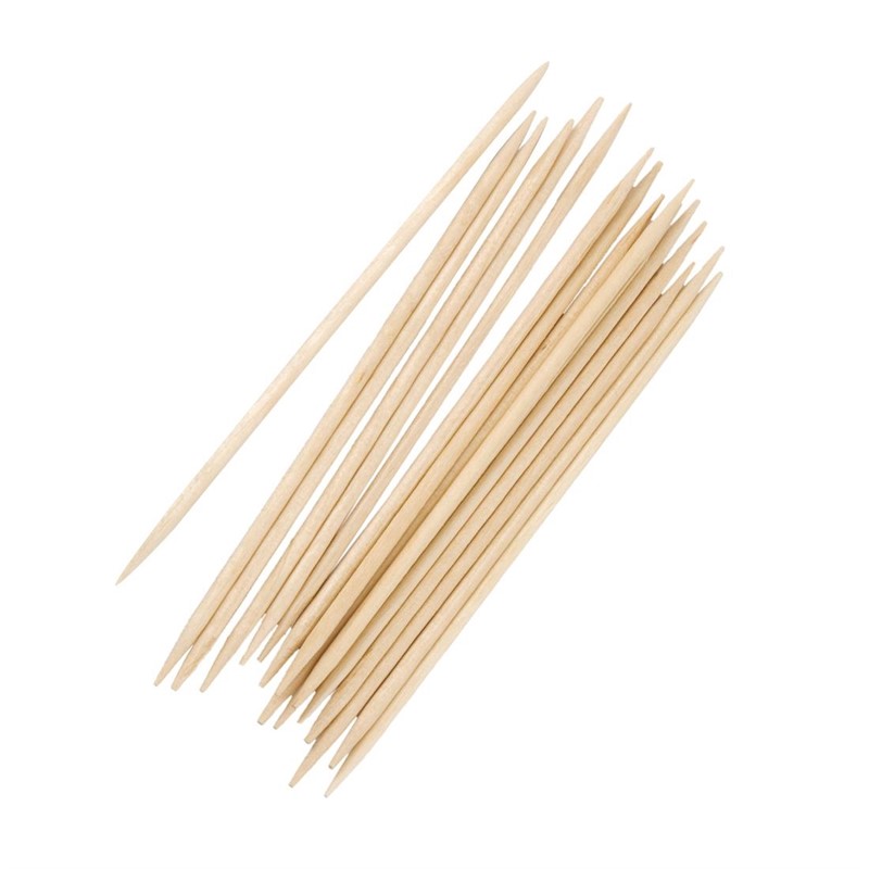 Piques à cocktail en bois biodegradable 80mm x1000