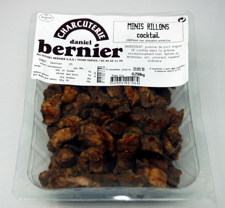Minis rillons cocktail Artisanal - 250g