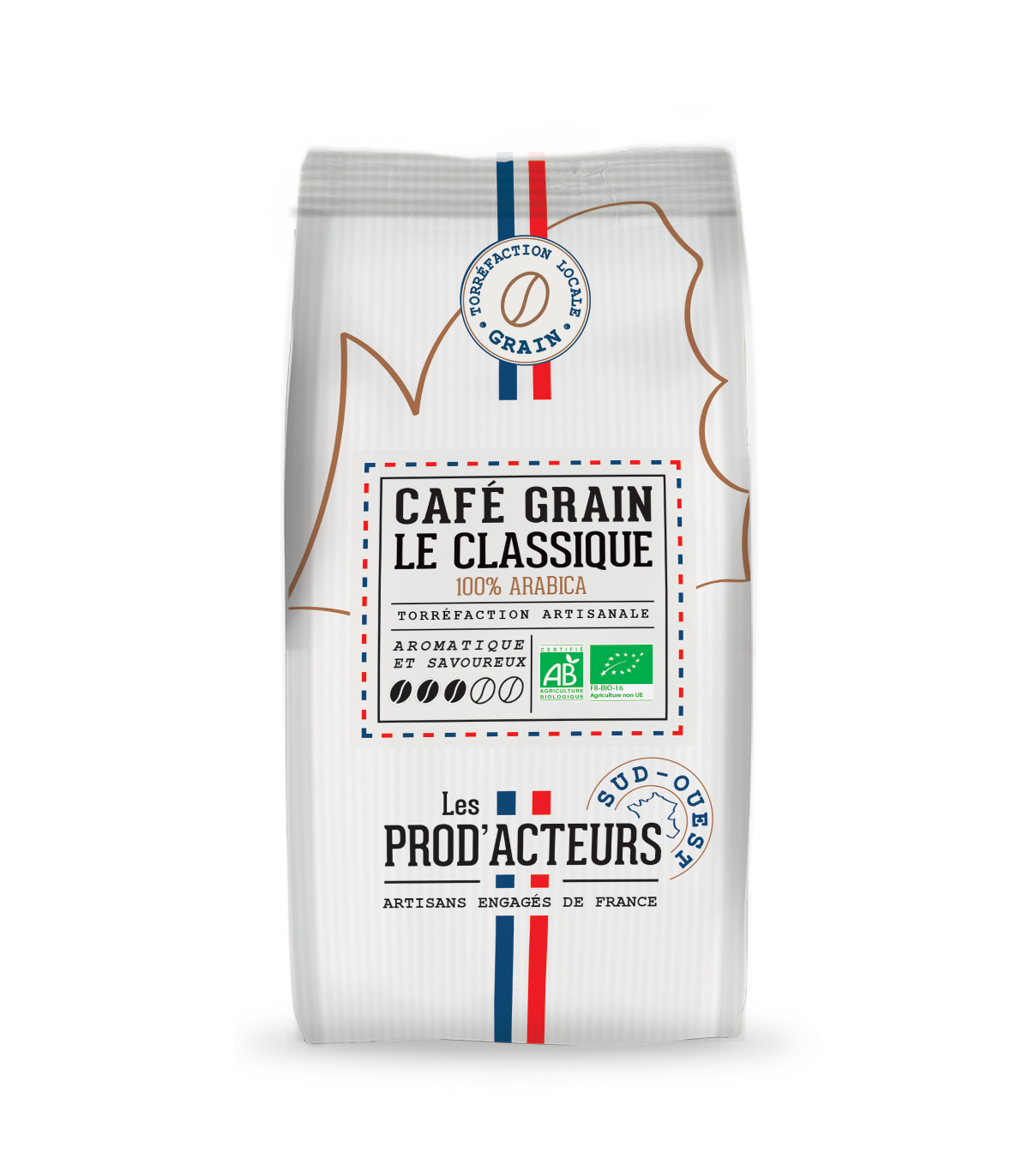 Café en grains le Classique Les Prod'Acteurs BIO 1kg